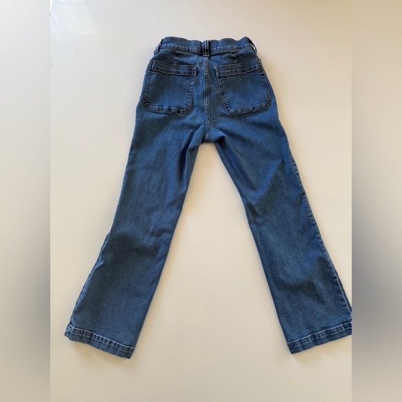 Madewell-Mid Rise-Kick Out-Crop Jeans-Blue-Classic-Spring-Summer-Costal-Size 27 - Picture 5 of 16